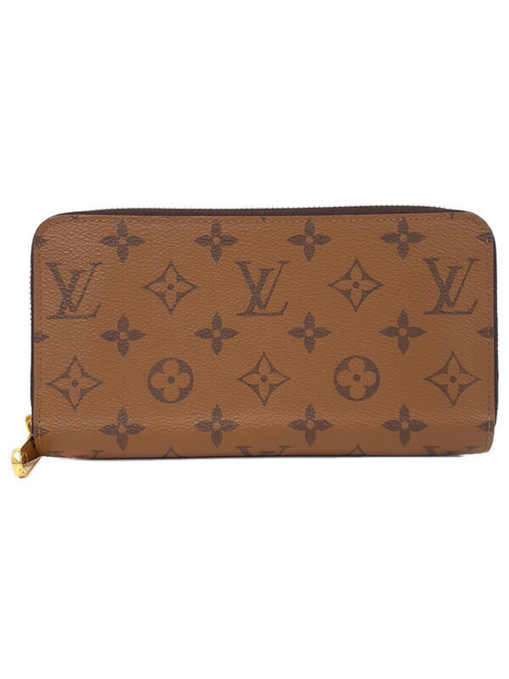 Louis Vuitton Monogram Reverse Zippy Wallet Round Zipper Long